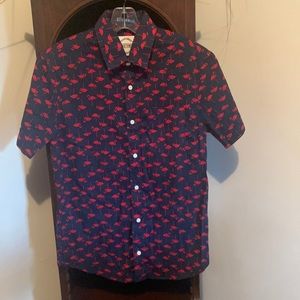 Dikotomy modern styling premium garments, size s button down, short sleeve.